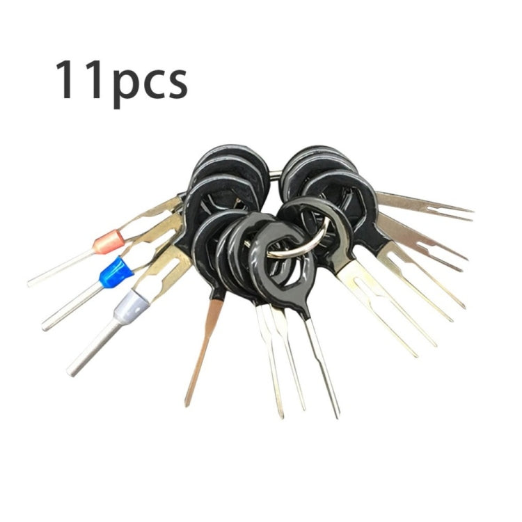 11 PCS Kit di strumenti per la rimozione del terminale dell'estrattore per auto Cablaggio elettrico Kit estrattore perno di rilascio dell'estrattore del connettore a crimpare, 11 In 1