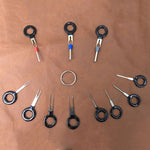 11 PCS Kit di strumenti per la rimozione del terminale dell'estrattore per auto Cablaggio elettrico Kit estrattore perno di rilascio dell'estrattore del connettore a crimpare, 11 In 1