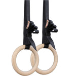 1 paio di anelli di legno per allenamento di ginnastica per adulti, attrezzature per il fitness al coperto, with 2.8cm Webbing 28mm, with 3.8cm Webbing 28mm, with 2.8cm Webbing 32mm, with 3.8cm Webbing 32mm