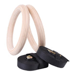 1 paio di anelli di legno per allenamento di ginnastica per adulti, attrezzature per il fitness al coperto, with 2.8cm Webbing 28mm, with 3.8cm Webbing 28mm, with 2.8cm Webbing 32mm, with 3.8cm Webbing 32mm