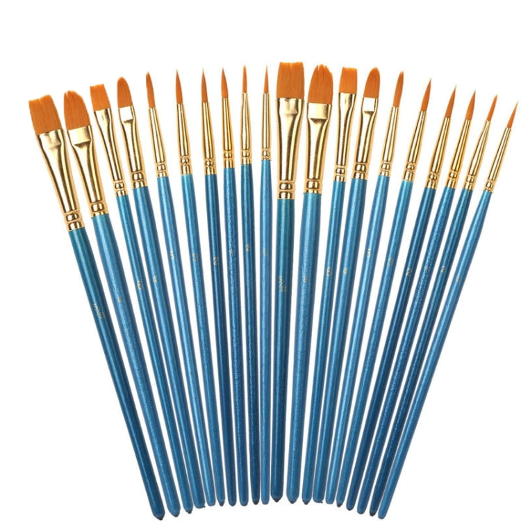 2 confezioni di pennelli in nylon perlescente a testa tonda per acquerelli in acrilico, Watercolor Hook Line Brush
