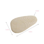 5 paia di solette antiscivolo per tacchi alti Gel Crystal Comode mezze imbottiture, Flannel Apricot, Flannel Black, Transparent
