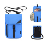 1062 Borsa per passaporto da viaggio Portadocumenti multifunzione RFID Custodia protettiva per biglietti da appendere al collo, 1062 Blue, 1062 Purple, 1062 Black, 1062 Light Grey, 1062 Gray, 1062 Rose Red