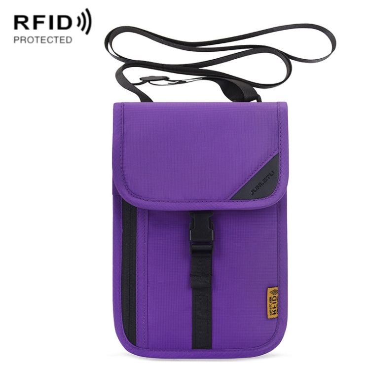 1062 Borsa per passaporto da viaggio Portadocumenti multifunzione RFID Custodia protettiva per biglietti da appendere al collo, 1062 Blue, 1062 Purple, 1062 Black, 1062 Light Grey, 1062 Gray, 1062 Rose Red