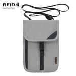1062 Borsa per passaporto da viaggio Portadocumenti multifunzione RFID Custodia protettiva per biglietti da appendere al collo, 1062 Blue, 1062 Purple, 1062 Black, 1062 Light Grey, 1062 Gray, 1062 Rose Red