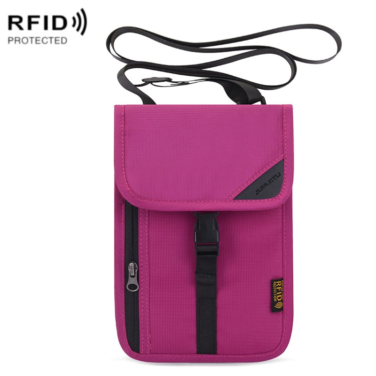 1062 Borsa per passaporto da viaggio Portadocumenti multifunzione RFID Custodia protettiva per biglietti da appendere al collo, 1062 Blue, 1062 Purple, 1062 Black, 1062 Light Grey, 1062 Gray, 1062 Rose Red