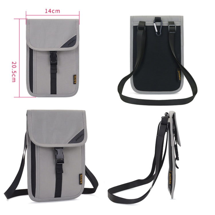 1062 Borsa per passaporto da viaggio Portadocumenti multifunzione RFID Custodia protettiva per biglietti da appendere al collo, 1062 Blue, 1062 Purple, 1062 Black, 1062 Light Grey, 1062 Gray, 1062 Rose Red