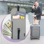 1062 Borsa per passaporto da viaggio Portadocumenti multifunzione RFID Custodia protettiva per biglietti da appendere al collo, 1062 Blue, 1062 Purple, 1062 Black, 1062 Light Grey, 1062 Gray, 1062 Rose Red