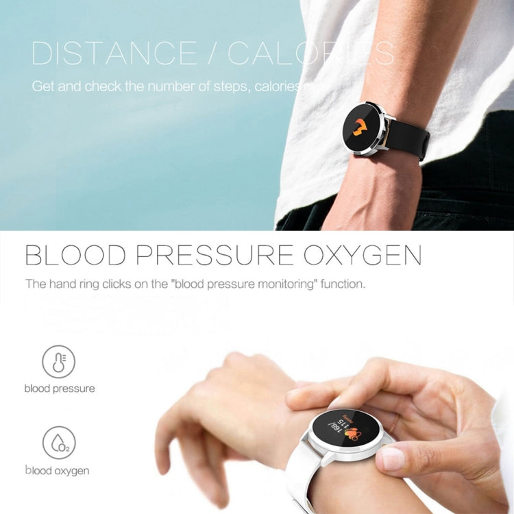 Q8 OLED Schermo a colori Moda Smart Watch IP67 Impermeabile, Supporto cardiofrequenzimetro / Ossigeno pressione sanguigna / Tracker fitness