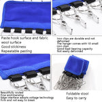 2 pezzi Appendiabiti portatile in tessuto Cappello Clip autoadesiva Vestiti da viaggio Calzini Appendiabiti pieghevole, Diving Material, Flannel