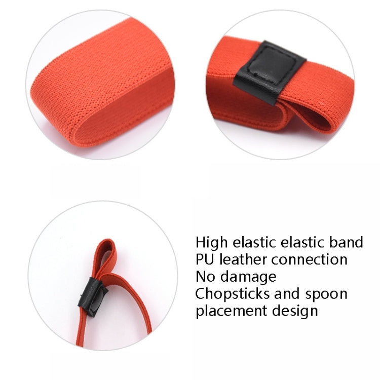 Cinghie per scatole da pranzo da 12 pezzi Cintura in pasta fissa a doppio strato ad alta elasticità, Lunch Box Straps(Red), Lunch Box Straps(Black)