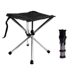 Sgabello portatile retrattile da esterno in acciaio inossidabile da campeggio Sedia da pesca pieghevole da spiaggia, Spec:, S, L