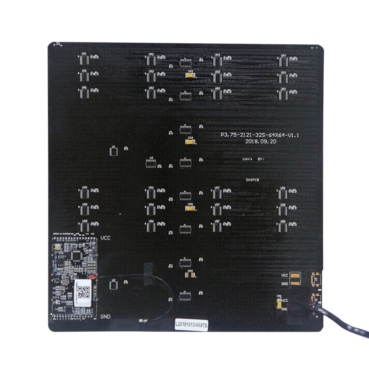 Schermo LED Bluetooth per zaino con display RGB 25x25 cm