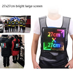Schermo LED indossabile per pubblicità su gilet 27x27 cm
