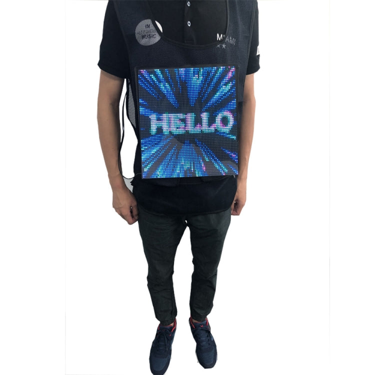Schermo LED indossabile per pubblicità su gilet 27x27 cm