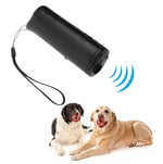Torcia a LED Ultrasonic Dog Repeller Addestratore di cani portatile, Single-headed Black, Single-headed Yellow, Double black