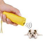 Torcia a LED Ultrasonic Dog Repeller Addestratore di cani portatile, Single-headed Black, Single-headed Yellow, Double black