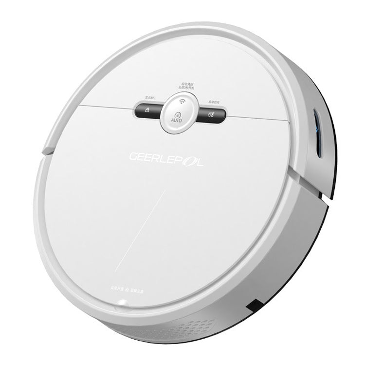 GEERLEPOL Robot spazzante a ricarica automatica per la casa intelligente, APP per telefono cellulare con supporto ad alta configurazione, White, Black
