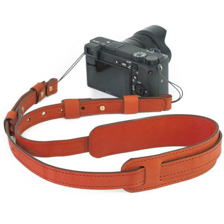 Cinghia di avvolgimento per collo appeso alla spalla della fotocamera in pelle di vacchetta