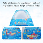 3 in 1 ZP01 Tenda per bambini Play House Tunnel Giocattolo pieghevole per piscina con palline oceaniche, Blue Sea, Deep Sea