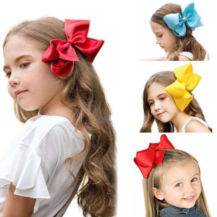 5 fermagli per capelli in nastro grosgrain colorato 6 pollici