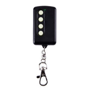 Telecomando per porta da garage a codice fisso con modulazione di frequenza 250-450 MHz.