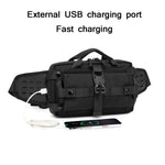 Ozuko 9450 Marsupio impermeabile da uomo Sports Trend Borsa a tracolla a tracolla