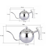 Caffettiera a filo a mano Caffettiera moka Caffettiera in acciaio inossidabile Teiera in acciaio inossidabile stile europeo con filtro, 1L, 0.85L
