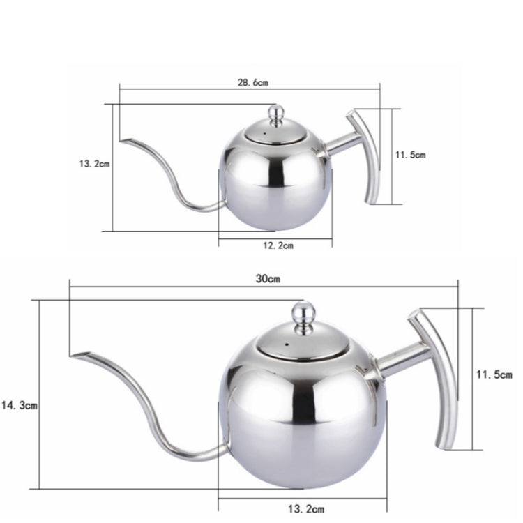 Caffettiera a filo a mano Caffettiera moka Caffettiera in acciaio inossidabile Teiera in acciaio inossidabile stile europeo con filtro, 1L, 0.85L