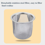 Caffettiera a filo a mano Caffettiera moka Caffettiera in acciaio inossidabile Teiera in acciaio inossidabile stile europeo con filtro, 1L, 0.85L