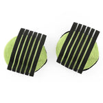 5 paia fascia plantare tallone plantare plantare plantare plantare sollievo dal dolore al tallone e assorbimento degli urti ortesi, Green Black