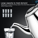 Teiera in acciaio inox 304 con bollitore 1.2L e 1.5L