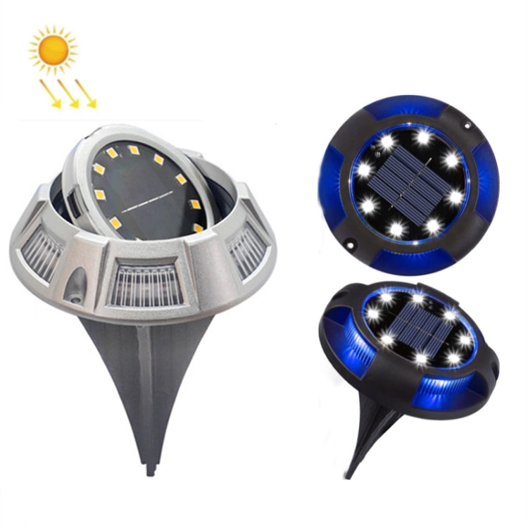 Lampada solare sotterranea 12 LED luce bianca e blu