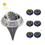 Lampada solare sotterranea 12 LED luce bianca e blu