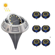 Lampada solare sotterranea 12 LED luce bianca e blu