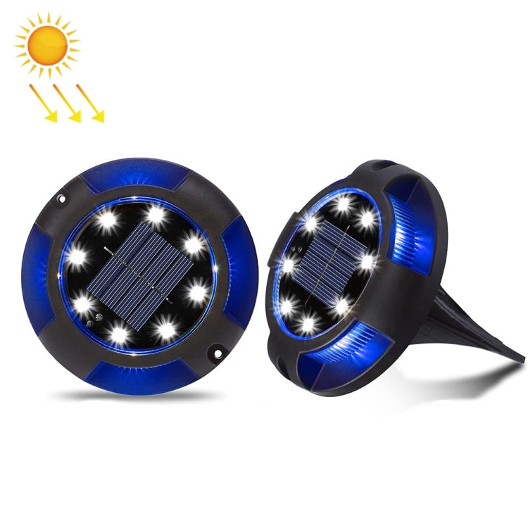 Lampada solare sotterranea 12 LED luce bianca e blu
