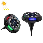 Lampada solare sotterranea 12 LED luce bianca e blu