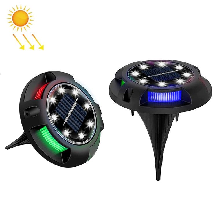 Lampada solare sotterranea 12 LED luce bianca e blu