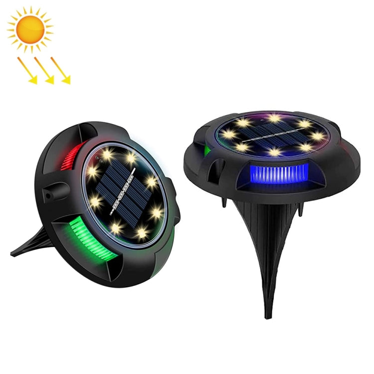 Lampada solare sotterranea 12 LED luce bianca e blu