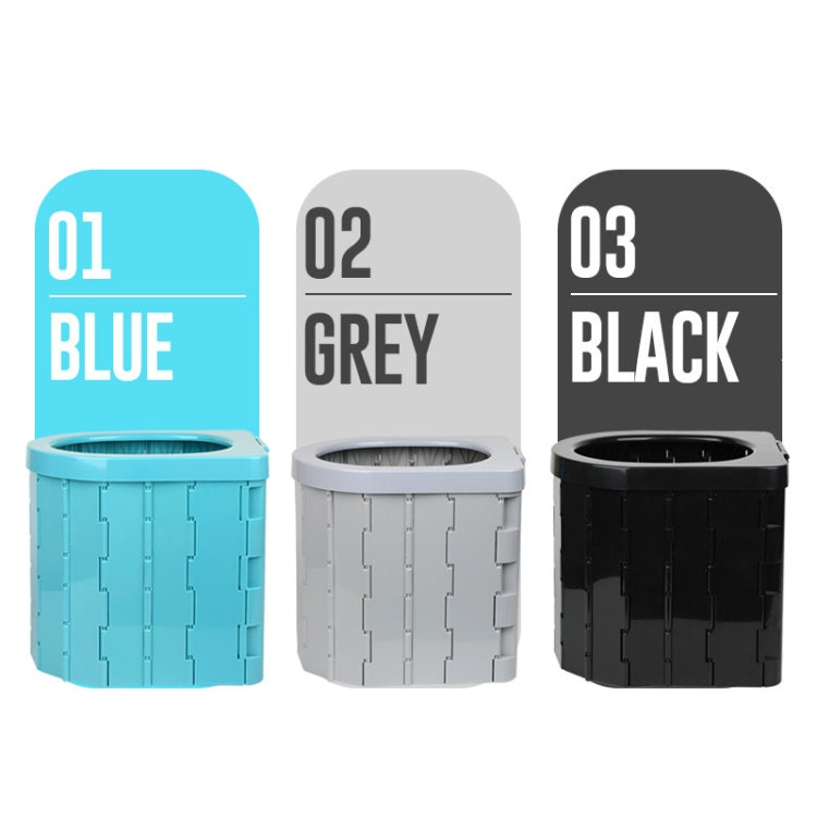 Toilette per auto Toilette pieghevole portatile integrata Tour a guida autonoma Toilette da campeggio all'aperto, Car Toilet(Sky Blue), Car Toilet(Light Gray), Car Toilet(Black)