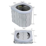 Toilette per auto Toilette pieghevole portatile integrata Tour a guida autonoma Toilette da campeggio all'aperto, Car Toilet(Sky Blue), Car Toilet(Light Gray), Car Toilet(Black)