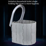 Toilette per auto Toilette pieghevole portatile integrata Tour a guida autonoma Toilette da campeggio all'aperto, Car Toilet(Sky Blue), Car Toilet(Light Gray), Car Toilet(Black)