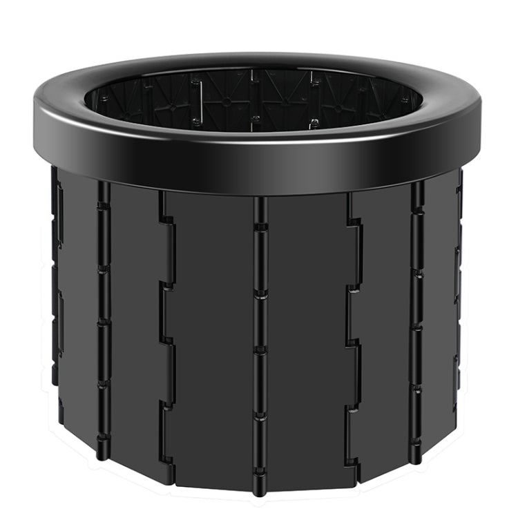 Toilette pieghevole Toilette da viaggio per auto con coperchio Toilette da campeggio portatile di emergenza per interni, Folding Toilet(Black), Folding Toilet(Grey)