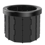 Toilette pieghevole Toilette da viaggio per auto con coperchio Toilette da campeggio portatile di emergenza per interni, Folding Toilet(Black), Folding Toilet(Grey)