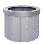 Toilette pieghevole Toilette da viaggio per auto con coperchio Toilette da campeggio portatile di emergenza per interni, Folding Toilet(Black), Folding Toilet(Grey)
