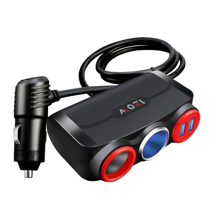 Accendisigari per auto Multi-Funzione Ricarica per telefono cellulare Ricarica per auto USB Spina adattatore 12/24V, Black Red, Black Blue, White Red, White Blue