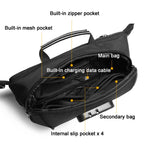 Ozuko 9257 Borsa a tracolla antifurto da uomo per sport all'aria aperta