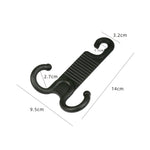 2 paia di ganci per auto invisibili resistenti per la sedia dell'auto L'installazione portatile non danneggia il gancio per auto, 2 Pairs Car Hook
