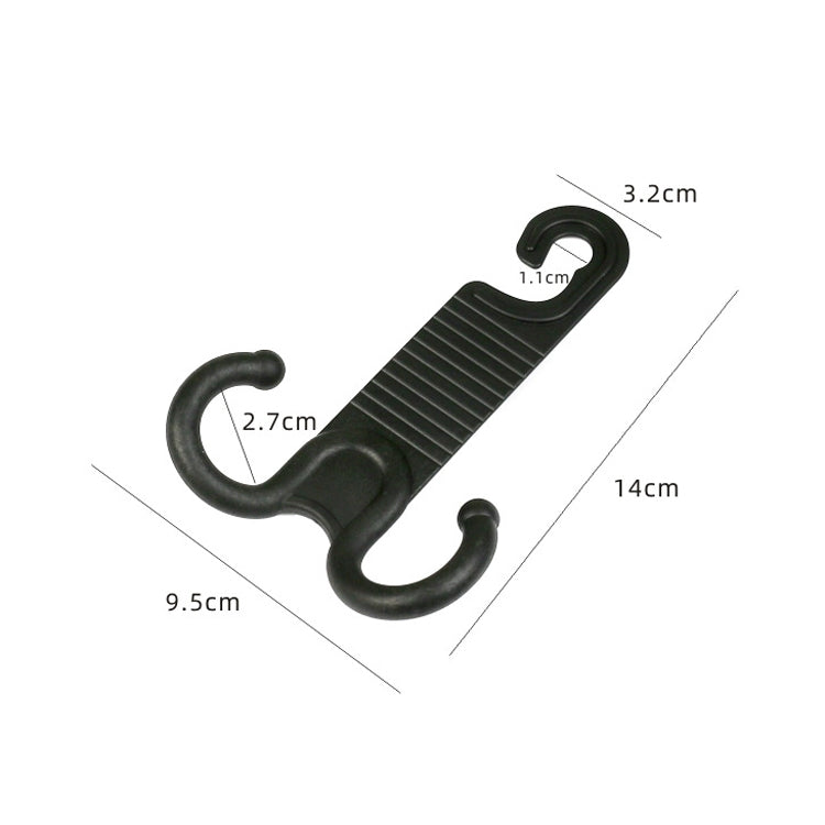 2 paia di ganci per auto invisibili resistenti per la sedia dell'auto L'installazione portatile non danneggia il gancio per auto, 2 Pairs Car Hook