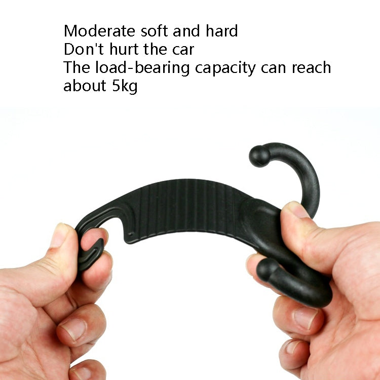 2 paia di ganci per auto invisibili resistenti per la sedia dell'auto L'installazione portatile non danneggia il gancio per auto, 2 Pairs Car Hook
